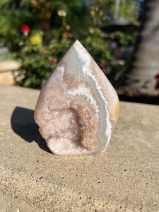 Pink Amethyst Agate Flame