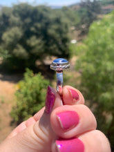 Load image into Gallery viewer, Blue Kyanite Sterling Silver Ring Size 5.5