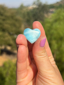 Larimar Rounded Heart