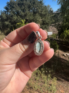 Larimar Oval Sterling Silver Pendant