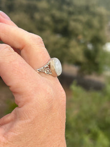 Moonstone Oval Ring Size 9.5