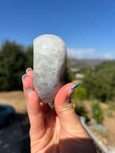 Lavender Botryoidal Agate Heart Flat Back