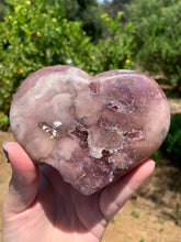 Load image into Gallery viewer, Lavender Pink Amethyst Druzy Heart on Stand