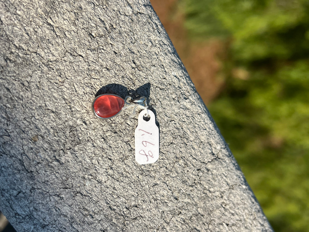 Rhodochrosite AAA Sterling Silver Pendant