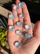 Load image into Gallery viewer, Aquamarine Mini Hearts Intuitively Selected