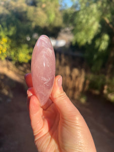 Rose Quartz Heart W Iron