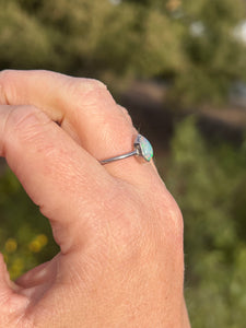 Opal Teardrop Ring Size 9.5