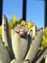 Load image into Gallery viewer, Rhodochrosite Size 5 Sterling Silver Ring