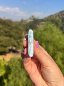 Larimar Moon Pendant Sterling Silver