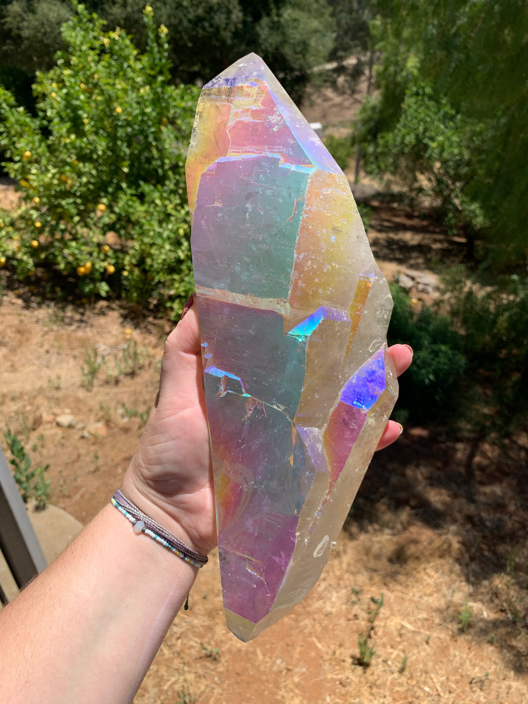 Aura Coated Quartz Shard