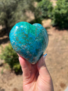 Chrysocolla Heart