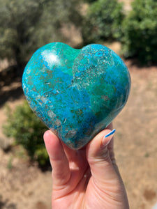 Chrysocolla Heart