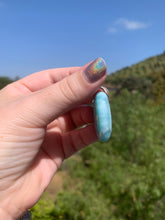 Load image into Gallery viewer, Larimar Rounded Oval Sterling Silver Pendant