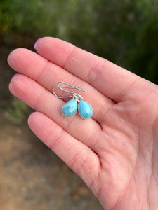 Larimar Teardrop Dangle Earrings