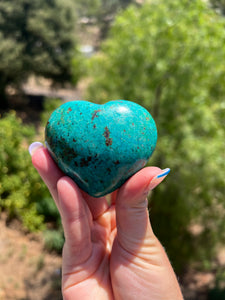 Chrysocolla Heart