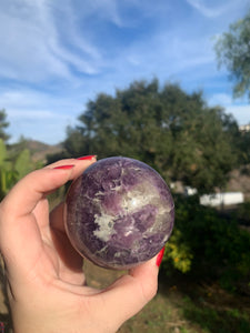 Lepidolite Sphere 69mm