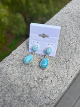 Load image into Gallery viewer, Larimar Teardrop Dangle Earrings