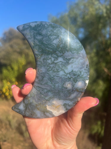 Moss Agate Moon