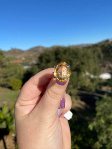 Honey Citrine Ring Variety Size 8