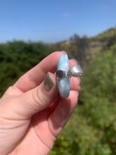 Load image into Gallery viewer, Larimar Fully Polished Cabbed Sterling Silver Pendant