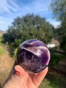 Chevron Amethyst Sphere 66mm