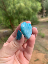 Load image into Gallery viewer, Larimar Rounded Heart Grade AAA