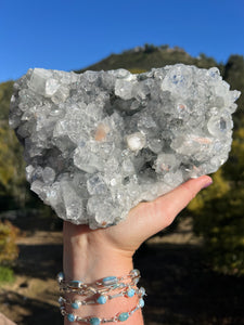 Apophyllite Cluster with Peach Stilbite