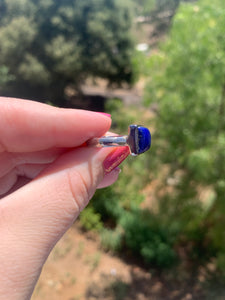 Lapis Sterling Silver Ring Size 7