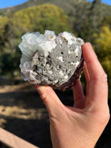 Green Apophyllite with Peach Stilbite