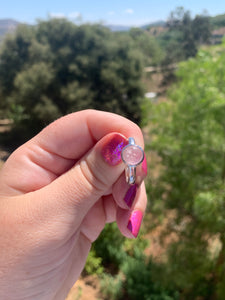 Rose Quartz Sterling Silver Ring Size 8.5