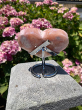 Load image into Gallery viewer, Pink Amethyst Druzy Heart on Stand