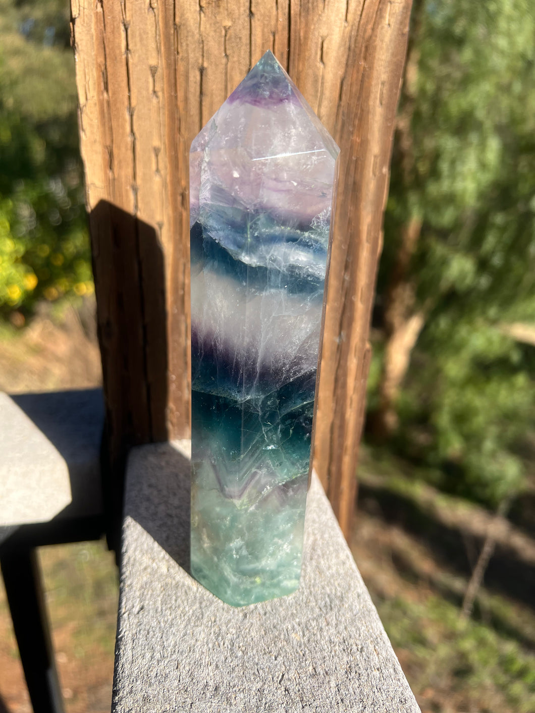 Fluorite Blue & Light Purple Tower