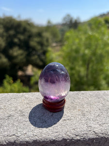 Fluorite Egg on Stand