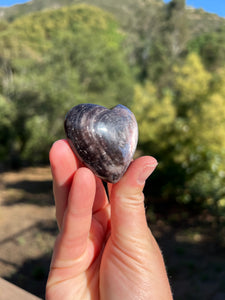 Gem Lepidolite Heart