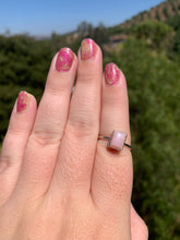 Load image into Gallery viewer, Pink Opal Sterling Silver Ring Size 8