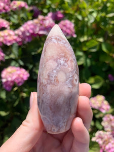 Pink Amethyst Druzy Flame