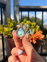 Load image into Gallery viewer, Larimar Teardrop Pendant