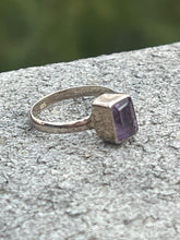 Load image into Gallery viewer, Amethyst Square Cut Ring Size 7