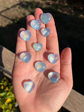 Load image into Gallery viewer, Aquamarine Mini Hearts Intuitively Selected