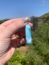 Load image into Gallery viewer, Larimar Rounded Oval Sterling Silver Pendant