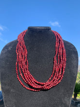 Load image into Gallery viewer, Garnet Beaded Necklaces 20” (Intuitively Selected)