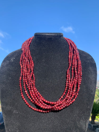 Garnet Beaded Necklaces 20” (Intuitively Selected)