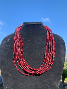 Garnet Beaded Necklaces 20” (Intuitively Selected)