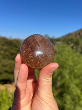 Load image into Gallery viewer, Rutilated Copper Quartz High Grade Palmstone