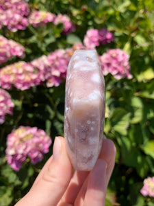 Pink Amethyst Druzy Heart on Stand