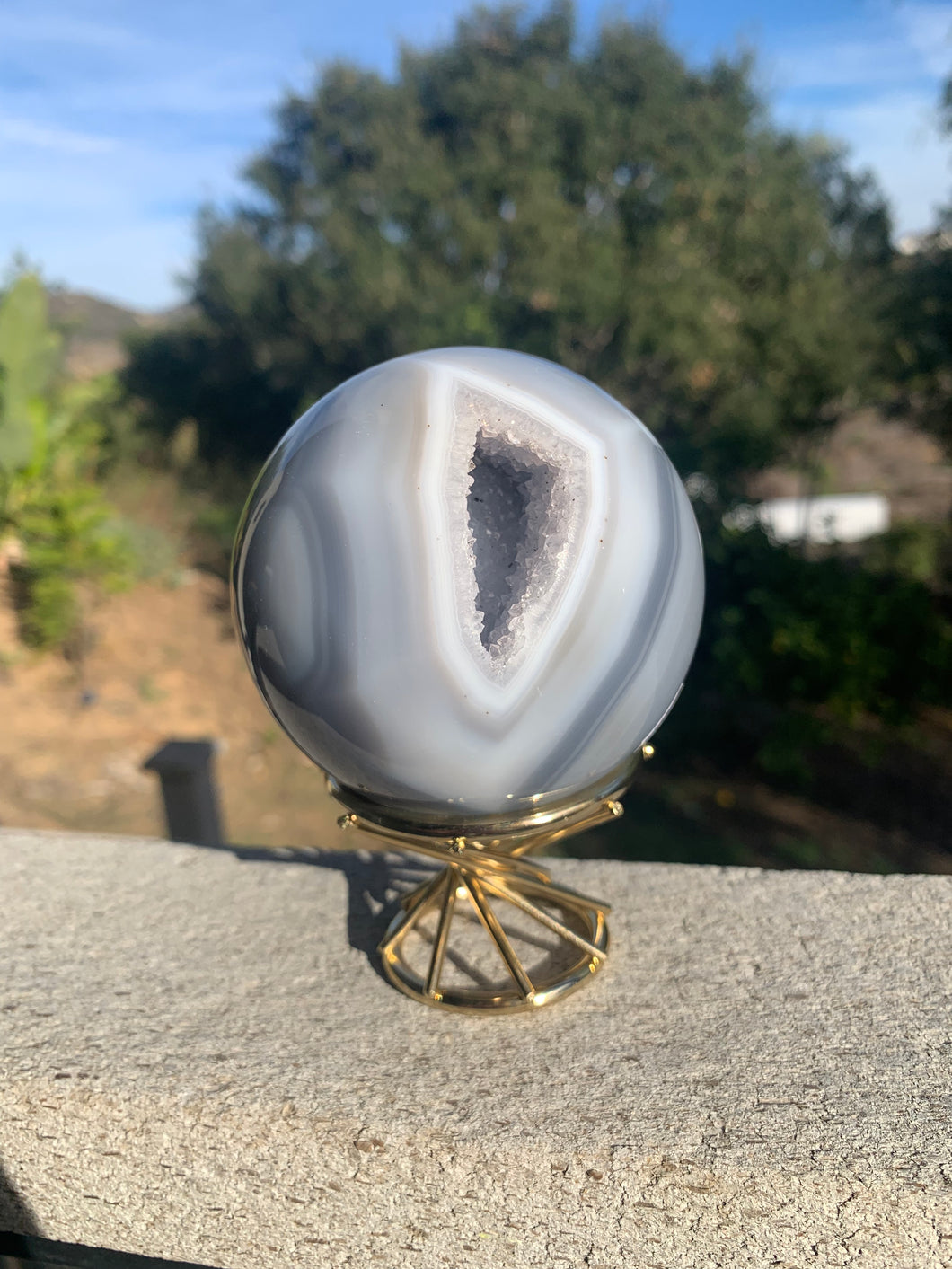 Agate Druzy Sphere 78mm