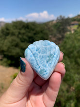 Load image into Gallery viewer, Larimar Shell Cabochon 140AC