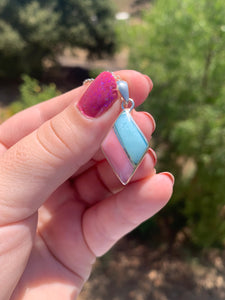 Larimar and Conch Shell Necklace Variety