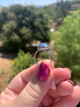 Load image into Gallery viewer, Blue Kyanite Sterling Silver Ring Size 5.5