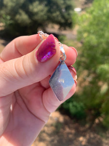 Larimar and Conch Shell Necklace Variety